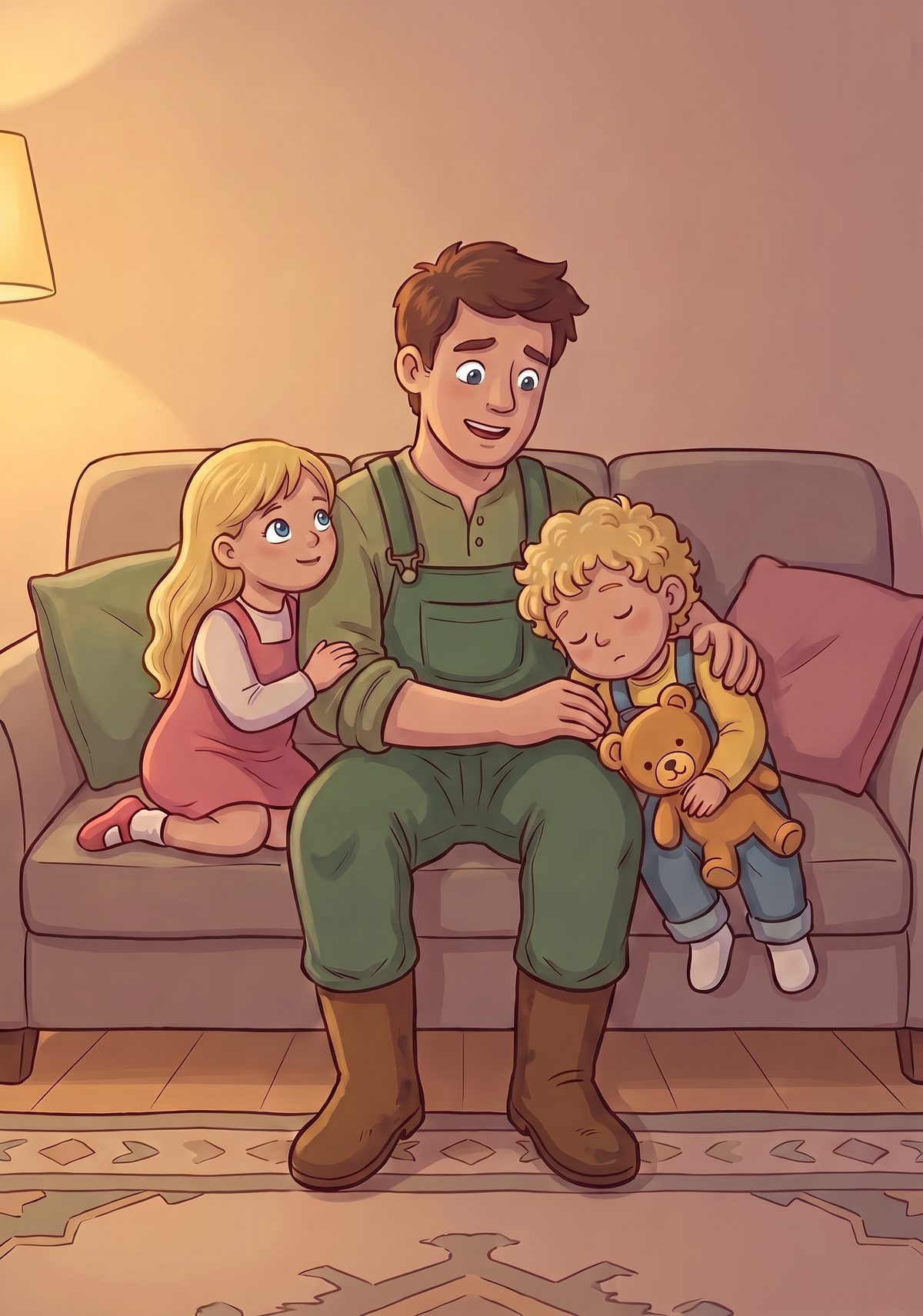 "The animals can't wait," Daddy said that evening, with Max leaning sleepily against him. "They don't know it's Sunday...