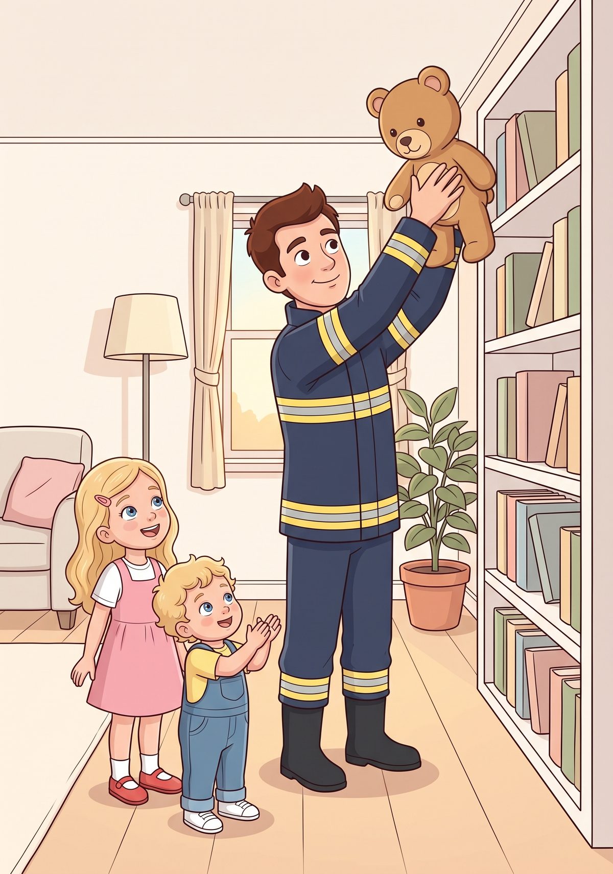 To show her, Daddy reached up and lifted Teddy down from the very top shelf. "See? Sometimes someone is stuck up high,"...