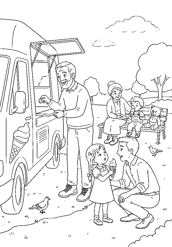Colouring page 2 from My Daddy is a Trader