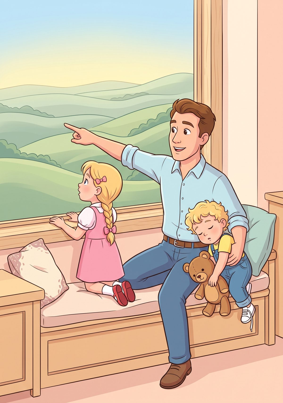 "The market goes up and it goes down," Daddy said that evening. "You mustn't panic on the bad days. You just keep...