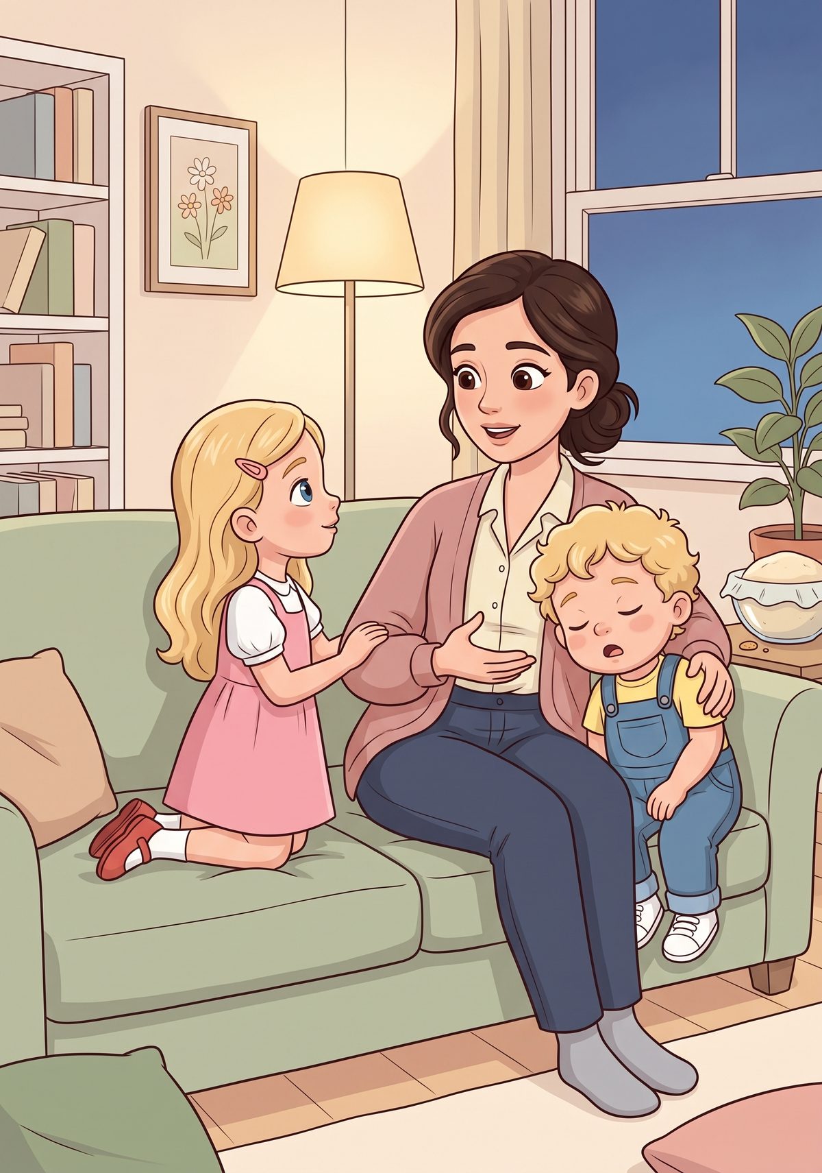 "Bread won't wait for anybody," Mummy said that evening, with Max half asleep against her. "It rises slowly, all on its...