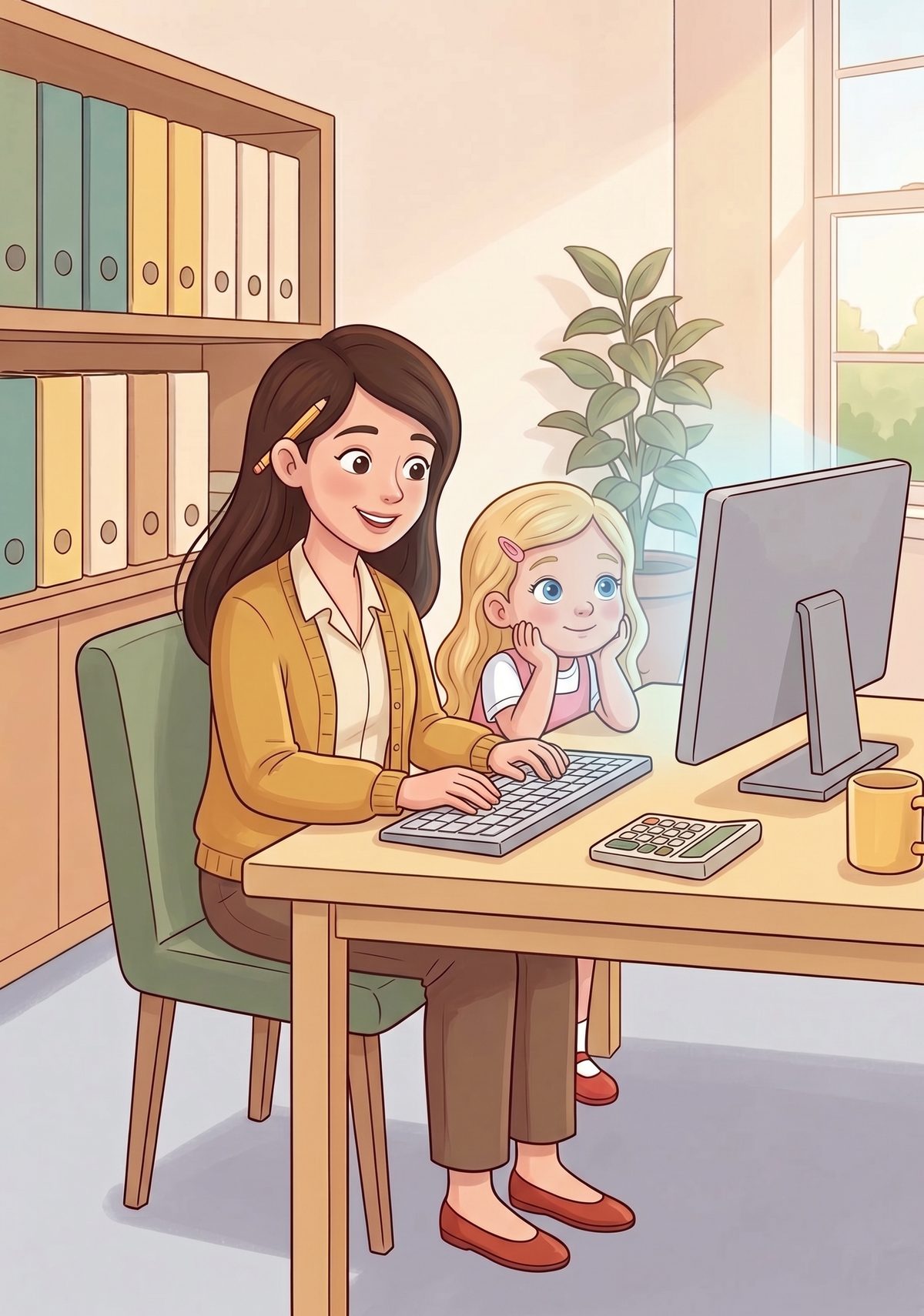 She typed the numbers into her computer, and a long column grew down the screen. Click, click, click went the keys. At...