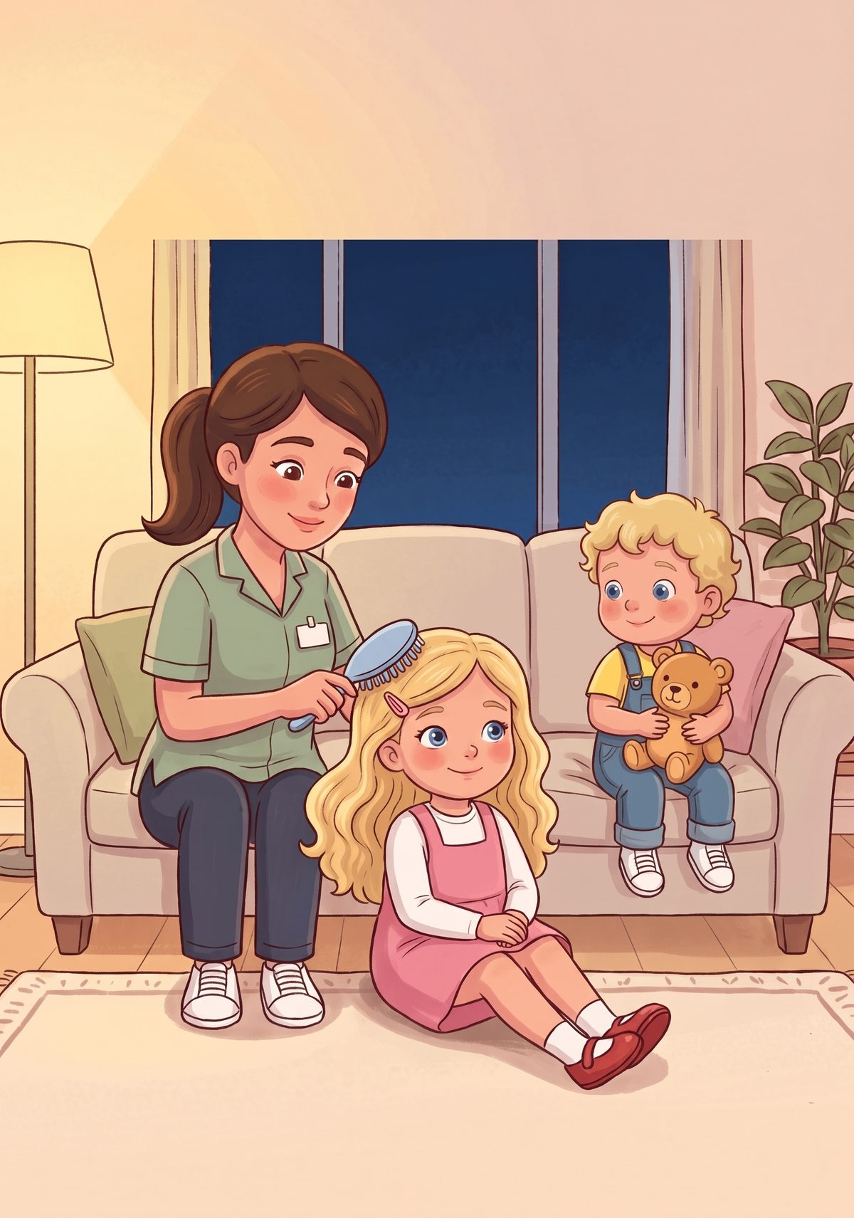 "Some people can't do everything by themselves any more," Mummy explained that evening, brushing Lea's hair with the...