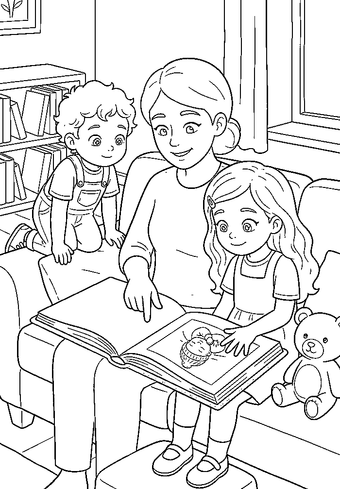 Colouring page 2 from My Mommy is a Doctor
