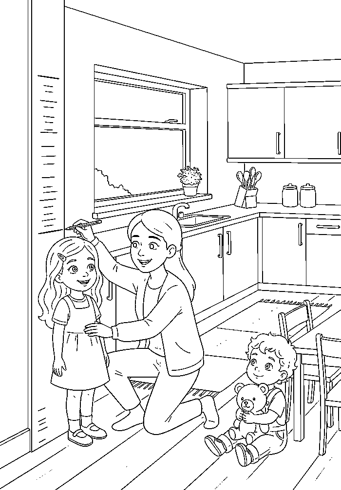 Colouring page 2 from My Mommy is a Nurse