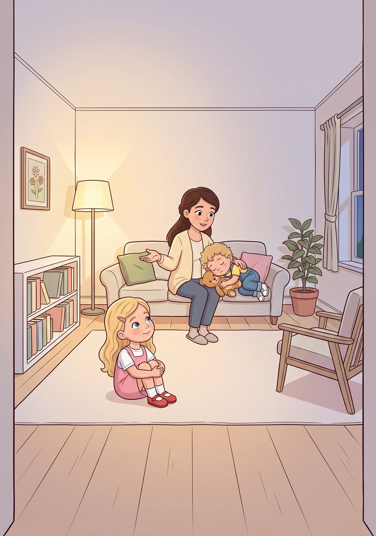 "Being poorly can feel a bit scary," Mummy said that evening. "So I explain everything first. When you know what's...
