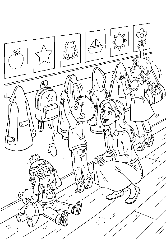 Colouring page 1 from My Mommy is a Teacher