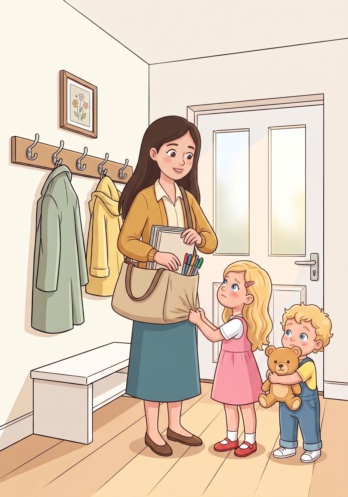 Lea loved asking questions. One morning, as her mummy packed her big canvas bag with books and coloured pens, Lea...