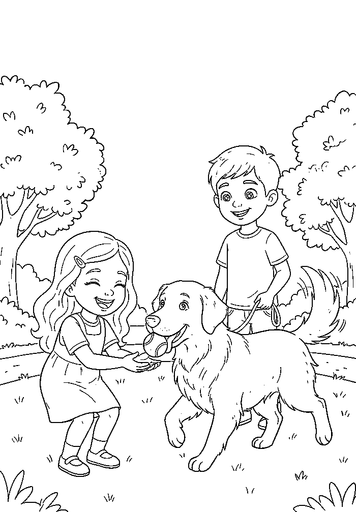 Colouring page 2 from My Mommy is a Vet
