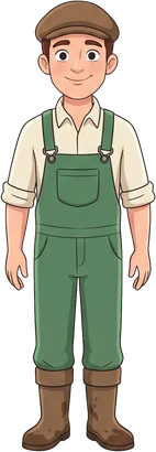 Lea's farmer at work