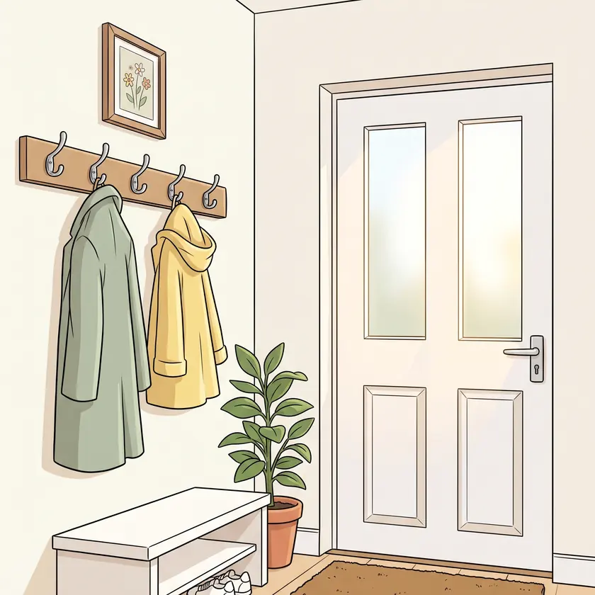 The front door in Lea's house