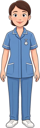 Lea's nurse at work