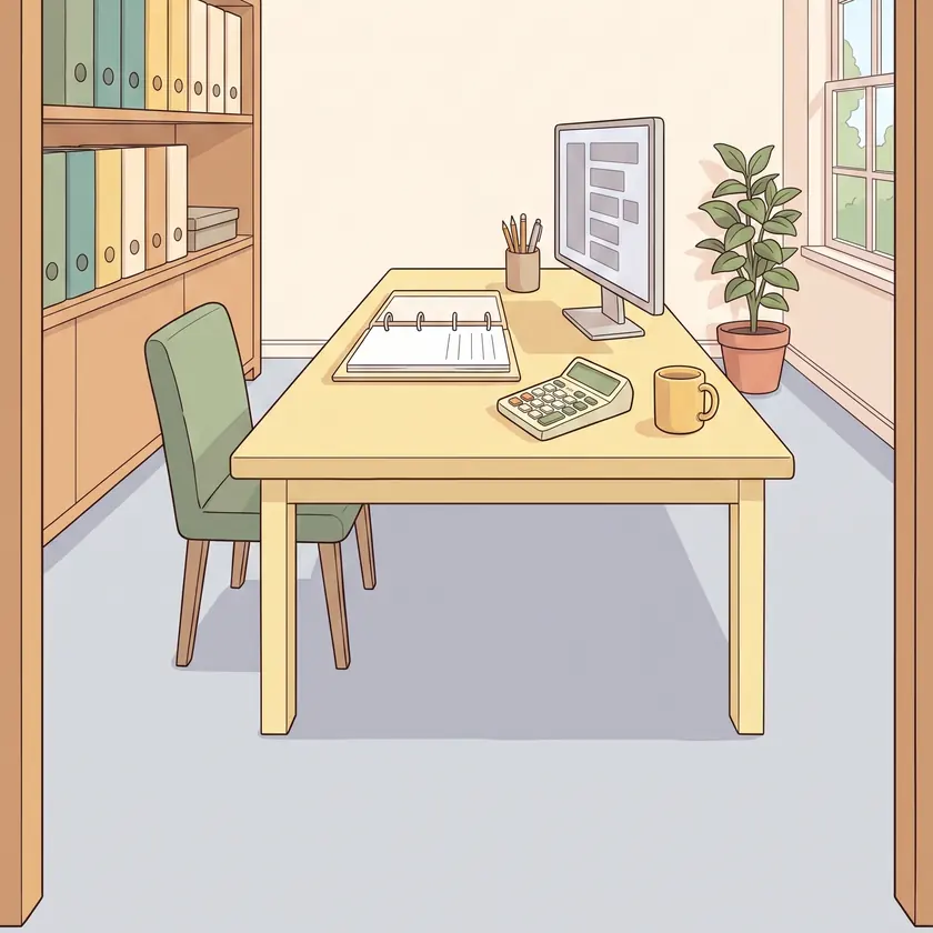 Where Lea's bookkeeper works