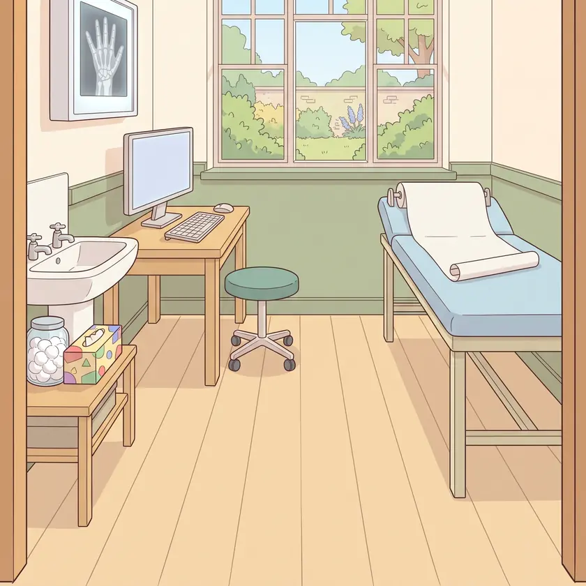 Where Lea's doctor works