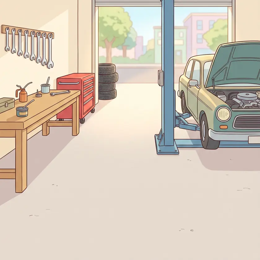 Where Lea's mechanic works
